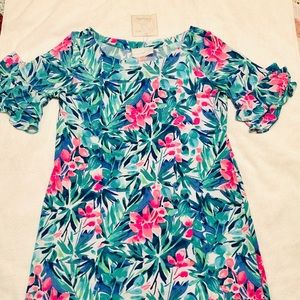 New Pappagallo Women's Erika Rufflesleeve Dress L